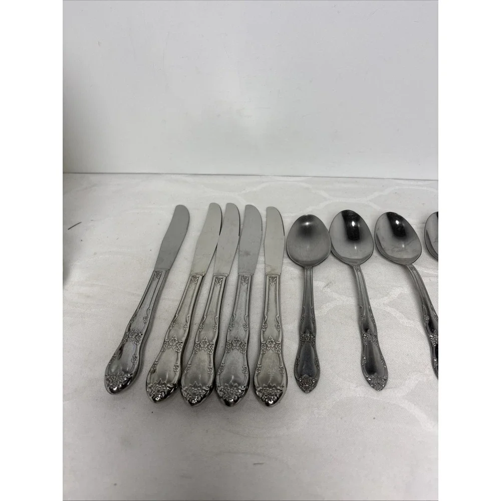 14 VTG Wm A Rogers Oneida Ltd Fenway Daydream Spoons Forks Stainless Flatware
